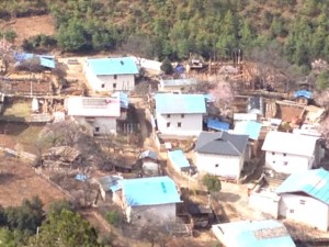 View of Nixi village